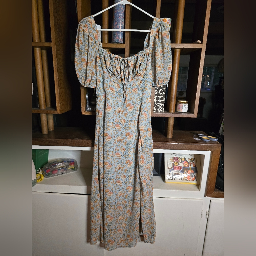 Petal + Pup Gelasius Puff Sleeve Maxi Dress Size 2 NWOT